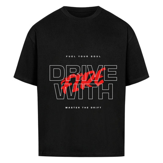 DRIVE WITH FIRE | Oversized Shirt - CARZONED9QSLBV4C